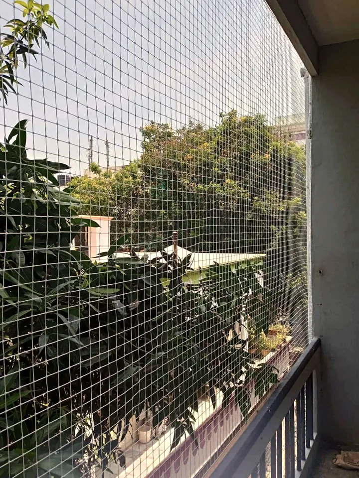 Green, kept close — Balcony net by Allind Safety
