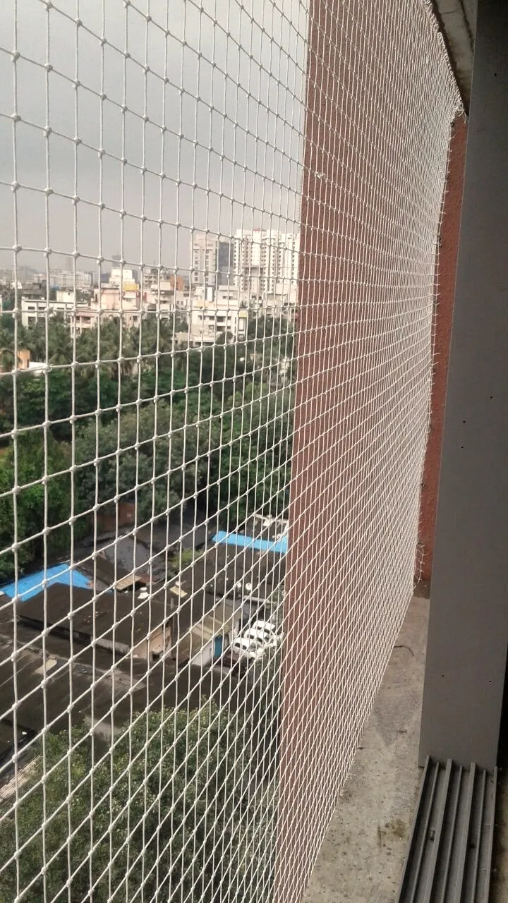 Monsoon-proof, floor to ceiling — Balcony net by Allind Safety